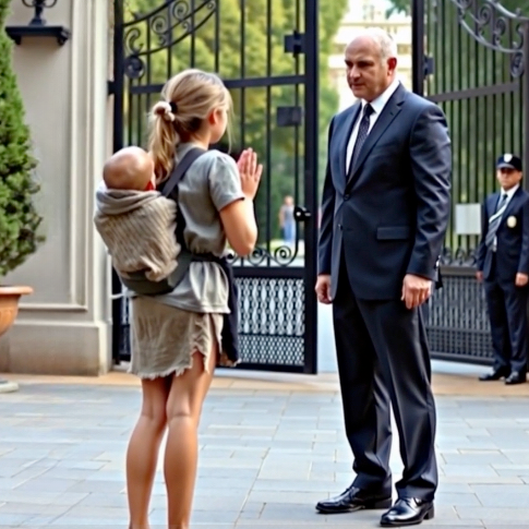 A Mother’s Plea: Offering to Clean a Mansion Just to Feed Her Children