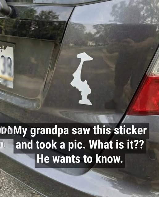 Why Drivers Display This Upside-Down Sticker on Their Cars