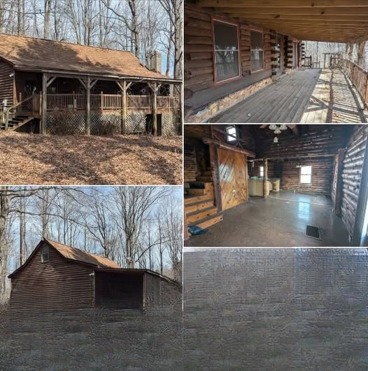 Rustic Log Cabin on 2 Acres in Pilot, Virginia – Fixer-Upper Opportunity with Huge Potential (Auction Starting at $50,000)
