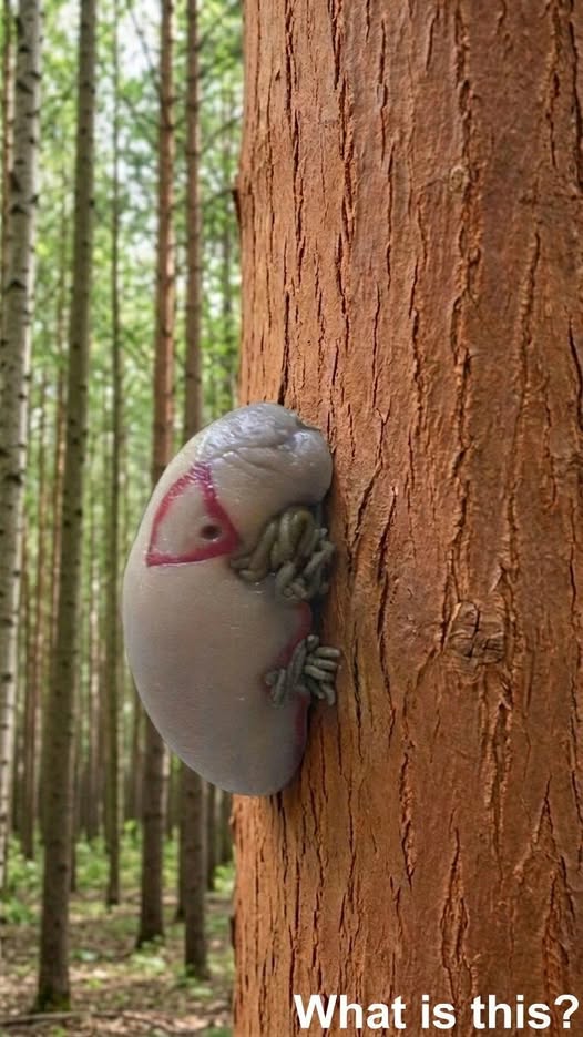 We Found This Strange Creature on a Tree During a Hike — The Real Answer Completely Surprised Us