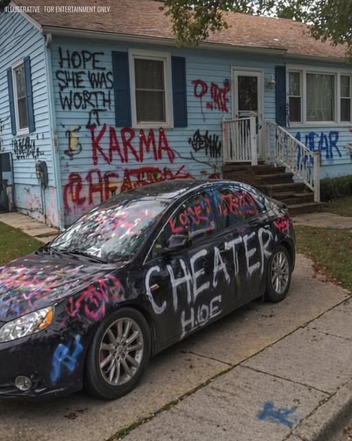 My Ex-Wife Spray-Painted My Car and House After Our Divorce — But Karma Caught Up With Her That Same Day