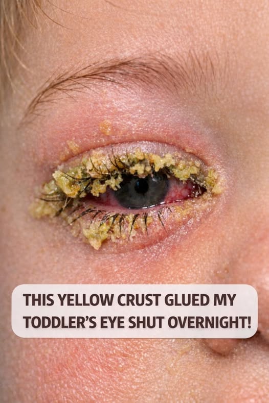 My Toddler Woke Up This Morning with Their Eye Sealed Shut in Thick Yellow Gunk
