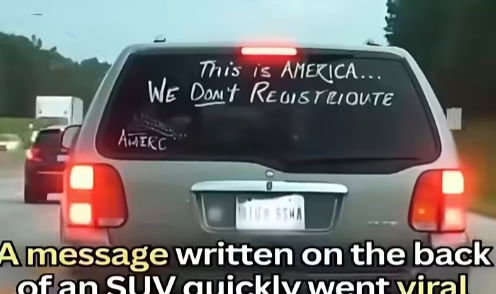 How One SUV Window Message Sparked a Nationwide Conversation About Success, Opportunity, and Fairness