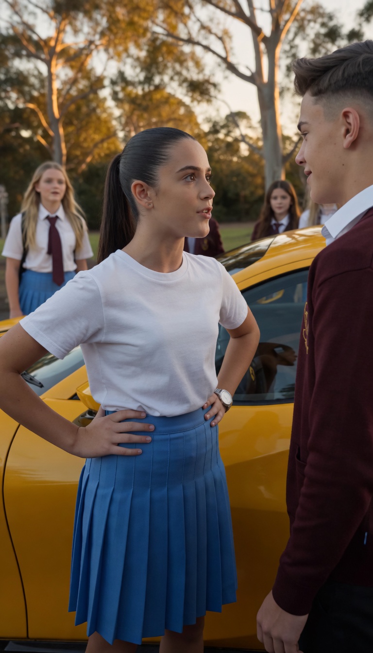Everyone Mocked Amelia at School—Until a Yellow Ferrari Opened Its Doors for Her