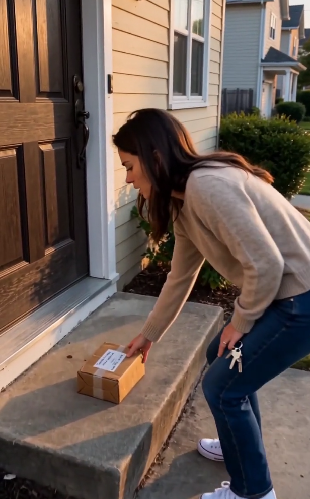 She Found an Old Package Outside Her Door — Then Her Missing Father’s Name Appeared on Her Phone